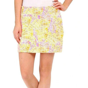 Nike Golf DriFit Pleated Skort in Pink/Orange/White